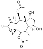 (3aS)-4β,9β-Diacetoxy-3a,4,4a,5,6,7,7aα,8,9,9aβ-decahydro-5α,7α-dihydroxy-4aβ,8α-dimethyl-3-methyleneazuleno[6,5-b]furan-2(3H)-one CAS#: 7706-45-8