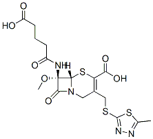 (7S)-7-[(4-Carboxy-1-oxobutyl)amino]-7-methoxy-3-[[(5-methyl-1,3,4-thiadiazol-2-yl)thio]methyl]cepham-3-ene-4-carboxylic acid CAS#: 64219-28-9