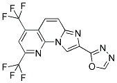8-(1,3,4-OXADIAZOL-2-YL)-2,4-BIS(TRIFLUOROMETHYL)IMIDAZO[1,2-A][1,8]NAPHTHYRIDINE CAS#: 691868-88-9