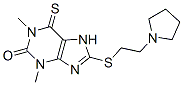 8-[[2-(1-Pyrrolidinyl)ethyl]thio]-6,7-dihydro-1,3-dimethyl-6-thioxo-1H-purin-2(3H)-one CAS#: 6559-86-0