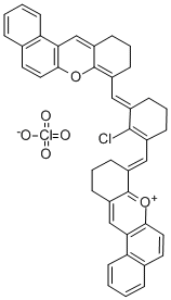 8-[(2-CHLORO-3-[(10,11-DIHYDRO-9H-BENZO[A]XANTHEN-8-YLMETHYLENE)-1-CYCLOHEXEN-1-YL]-METHYLENE])-8,9,10,11-TETRAHYDRO-BENZO[A]XANTHENYLIUM PERCHLORATE CAS#: 62580-63-6