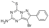 8-BROMO-4-(METHYLTHIO)-7-PHENYLPYRAZOLO[1,5-A][1,3,5]TRIAZIN-2-AMINE CAS#: 690275-79-7