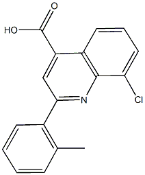 8-CHLORO-2-(2-METHYLPHENYL)QUINOLINE-4-CARBOXYLICACID CAS#: 667437-81-2