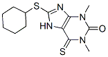 8-(Cyclohexylthio)-1,3-dimethyl-6-thioxo-1,6-dihydro-7H-purin-2(3H)-one CAS#: 6493-42-1