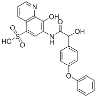 8-Hydroxy-7-[[2-(4-phenoxyphenyl)-2-hydroxyacetyl]amino]-5-quinolinesulfonic acid CAS#: 63680-66-0