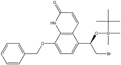 (8-(benzyloxy)-5-[(1R)-2-broMo-1-{[tert-butyl(diMethyl)silyl]oxy}ethyl]quinolin-2(1H)-one ) CAS#: 530084-74-3