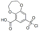 8-(chlorosulphonyl)-3,4-dihydro-2H-benzo-1,5-dioxepin-6-carboxylic acid CAS#: 66410-81-9