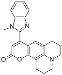 9-(1-Methyl-benzimidazol-2-yl)-2,3-5-6-tetrahydro-quinolizino[9,9a,1-gh]coumarin CAS#: 601506-57-4