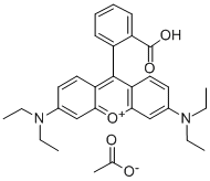 9-(2-carboxyphenyl)-3,6-bis(diethylamino)xanthylium acetate CAS#: 64381-99-3