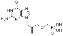 9-(2-methylidene-3-(phosphonomethoxy)propyl)guanine CAS#: 176434-89-2