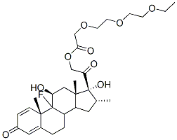 9-fluoro-11beta,17-dihydroxy-16alpha-methyl-3,20-dioxopregna-1,4-dien-21-yl 2-[2-(2-ethoxyethoxy)ethoxy]acetate CAS#: 7743-96-6