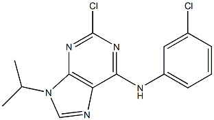 9H-Purin-6-aMine, 2-chloro-N-(3-chlorophenyl)-9-(1-Methylethyl)- CAS#: 190654-78-5