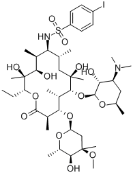 (9S)-9-Deoxo-9-[[(4-iodophenyl)sulfonyl]amino]erythromycin CAS#: 61066-19-1