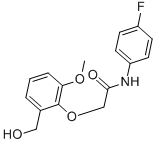 ACETAMIDE, N-(4-FLUOROPHENYL)-2-[2-(HYDROXYMETHYL)-6-METHOXYPHENOXY]- CAS#: 693812-46-3
