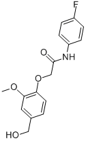 ACETAMIDE, N-(4-FLUOROPHENYL)-2-[4-(HYDROXYMETHYL)-2-METHOXYPHENOXY]- CAS#: 693821-46-4