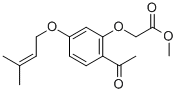 ACETIC ACID, [2-ACETYL-5-[(3-METHYL-2-BUTENYL)OXY]PHENOXY]-, METHYL ESTER CAS#: 64506-47-4