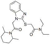 Acetamide, 2-[[1-[2-(2,6-dimethyl-1-piperidinyl)-2-oxoethyl]-1H-benzimidazol-2-yl]thio]-N,N-diethyl- (9CI) CAS#: 606110-25-2