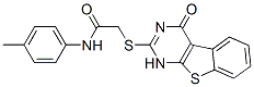Acetamide, 2-[(1,4-dihydro-4-oxo[1]benzothieno[2,3-d]pyrimidin-2-yl)thio]-N-(4-methylphenyl)- (9CI) CAS#: 588676-70-4