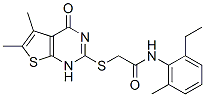 Acetamide, 2-[(1,4-dihydro-5,6-dimethyl-4-oxothieno[2,3-d]pyrimidin-2-yl)thio]-N-(2-ethyl-6-methylphenyl)- (9CI) CAS#: 606107-86-2