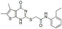 Acetamide, 2-[(1,4-dihydro-5,6-dimethyl-4-oxothieno[2,3-d]pyrimidin-2-yl)thio]-N-(2-ethylphenyl)- (9CI) CAS#: 606107-76-0
