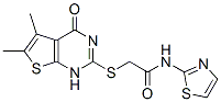 Acetamide, 2-[(1,4-dihydro-5,6-dimethyl-4-oxothieno[2,3-d]pyrimidin-2-yl)thio]-N-2-thiazolyl- (9CI) CAS#: 606108-60-5