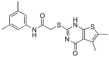 Acetamide, 2-[(1,4-dihydro-5,6-dimethyl-4-oxothieno[2,3-d]pyrimidin-2-yl)thio]-N-(3,5-dimethylphenyl)- (9CI) CAS#: 606107-84-0