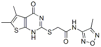 Acetamide, 2-[(1,4-dihydro-5,6-dimethyl-4-oxothieno[2,3-d]pyrimidin-2-yl)thio]-N-(4-methyl-1,2,5-oxadiazol-3-yl)- (9CI) CAS#: 606108-82-1