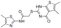 Acetamide, 2-[(1,4-dihydro-5,6-dimethyl-4-oxothieno[2,3-d]pyrimidin-2-yl)thio]-N-(4,5-dimethyl-2-thiazolyl)- (9CI) CAS#: 606108-28-5