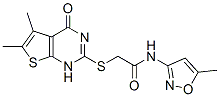 Acetamide, 2-[(1,4-dihydro-5,6-dimethyl-4-oxothieno[2,3-d]pyrimidin-2-yl)thio]-N-(5-methyl-3-isoxazolyl)- (9CI) CAS#: 606108-26-3