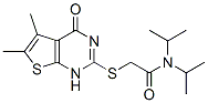Acetamide, 2-[(1,4-dihydro-5,6-dimethyl-4-oxothieno[2,3-d]pyrimidin-2-yl)thio]-N,N-bis(1-methylethyl)- (9CI) CAS#: 606108-50-3