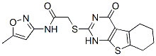 Acetamide, 2-[(1,4,5,6,7,8-hexahydro-4-oxo[1]benzothieno[2,3-d]pyrimidin-2-yl)thio]-N-(5-methyl-3-isoxazolyl)- (9CI) CAS#: 606106-13-2