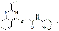 Acetamide, 2-[[2-(1-methylethyl)-4-quinazolinyl]thio]-N-(5-methyl-3-isoxazolyl)- (9CI) CAS#: 604794-52-7
