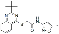 Acetamide, 2-[[2-(1,1-dimethylethyl)-4-quinazolinyl]thio]-N-(5-methyl-3-isoxazolyl)- (9CI) CAS#: 604792-66-7