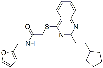 Acetamide, 2-[[2-(2-cyclopentylethyl)-4-quinazolinyl]thio]-N-(2-furanylmethyl)- (9CI) CAS#: 604795-06-4
