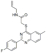 Acetamide, 2-[[2-(4-fluorophenyl)-6-methyl-4-quinazolinyl]thio]-N-2-propenyl- (9CI) CAS#: 606131-55-9