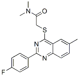 Acetamide, 2-[[2-(4-fluorophenyl)-6-methyl-4-quinazolinyl]thio]-N,N-dimethyl- (9CI) CAS#: 606131-44-6