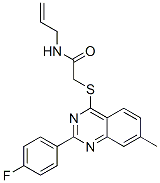 Acetamide, 2-[[2-(4-fluorophenyl)-7-methyl-4-quinazolinyl]thio]-N-2-propenyl- (9CI) CAS#: 606132-66-5
