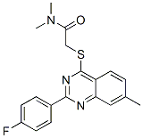 Acetamide, 2-[[2-(4-fluorophenyl)-7-methyl-4-quinazolinyl]thio]-N,N-dimethyl- (9CI) CAS#: 606132-74-5