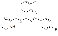 Acetamide, 2-[[2-(4-fluorophenyl)-8-methyl-4-quinazolinyl]thio]-N-(1-methylethyl)- (9CI) CAS#: 606131-75-3