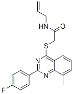 Acetamide, 2-[[2-(4-fluorophenyl)-8-methyl-4-quinazolinyl]thio]-N-2-propenyl- (9CI) CAS#: 606134-55-8