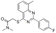 Acetamide, 2-[[2-(4-fluorophenyl)-8-methyl-4-quinazolinyl]thio]-N,N-dimethyl- (9CI) CAS#: 606131-66-2