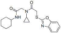 Acetamide, 2-(2-benzoxazolylthio)-N-[2-(cyclohexylamino)-2-oxoethyl]-N-cyclopropyl- (9CI) CAS#: 606098-44-6