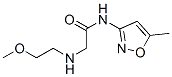 Acetamide, 2-[(2-methoxyethyl)amino]-N-(5-methyl-3-isoxazolyl)- (9CI) CAS#: 606096-26-8