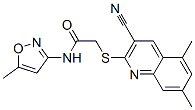 Acetamide, 2-[(3-cyano-5,7-dimethyl-2-quinolinyl)thio]-N-(5-methyl-3-isoxazolyl)- (9CI) CAS#: 602325-02-0