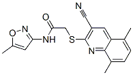 Acetamide, 2-[(3-cyano-5,8-dimethyl-2-quinolinyl)thio]-N-(5-methyl-3-isoxazolyl)- (9CI) CAS#: 602324-32-3