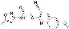 Acetamide, 2-[(3-cyano-6-methoxy-2-quinolinyl)thio]-N-(5-methyl-3-isoxazolyl)- (9CI) CAS#: 603074-73-3