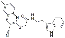 Acetamide, 2-[(3-cyano-6-methyl-2-quinolinyl)thio]-N-[2-(1H-indol-3-yl)ethyl]- (9CI) CAS#: 602294-12-2