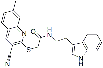 Acetamide, 2-[(3-cyano-7-methyl-2-quinolinyl)thio]-N-[2-(1H-indol-3-yl)ethyl]- (9CI) CAS#: 602263-49-0