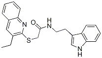 Acetamide, 2-[(3-ethyl-2-quinolinyl)thio]-N-[2-(1H-indol-3-yl)ethyl]- (9CI) CAS#: 602266-87-5