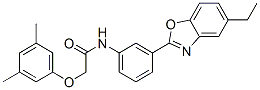 Acetamide, 2-(3,5-dimethylphenoxy)-N-[3-(5-ethyl-2-benzoxazolyl)phenyl]- (9CI) CAS#: 590395-70-3
